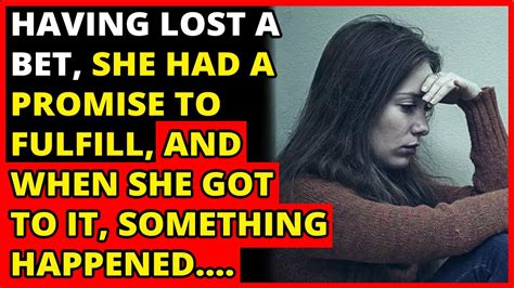 SHE LOST A BET, AND HAD TO DO THIS! .